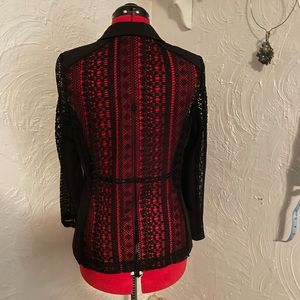Crochet back jacket